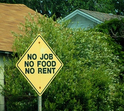 No job no food no rent 250 x 225